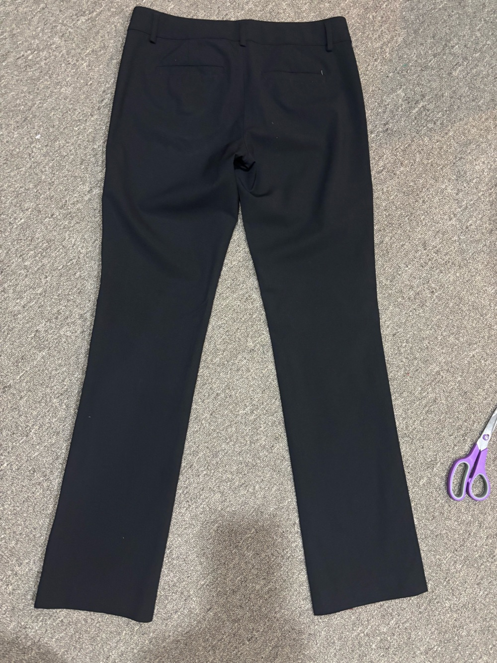 Banana Republic $98 Logan Trouser Slim Washable Bi-Stretch Pant Size 2 Black - Picture 5 of 11